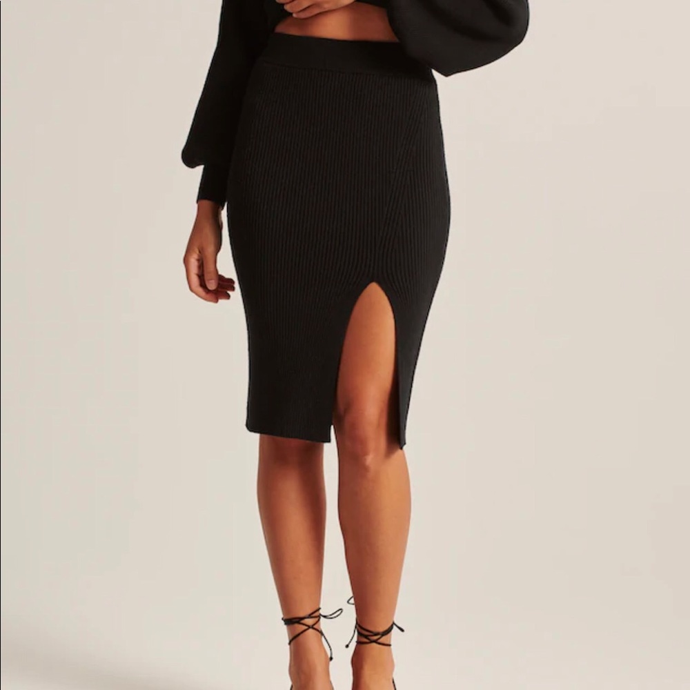 MIDI sweater skirt